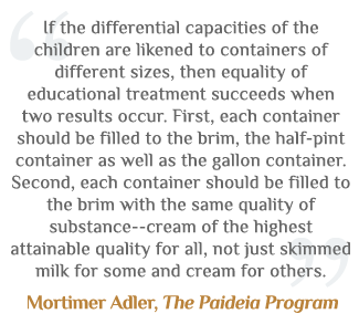 Mortimer Adler quote on classical education